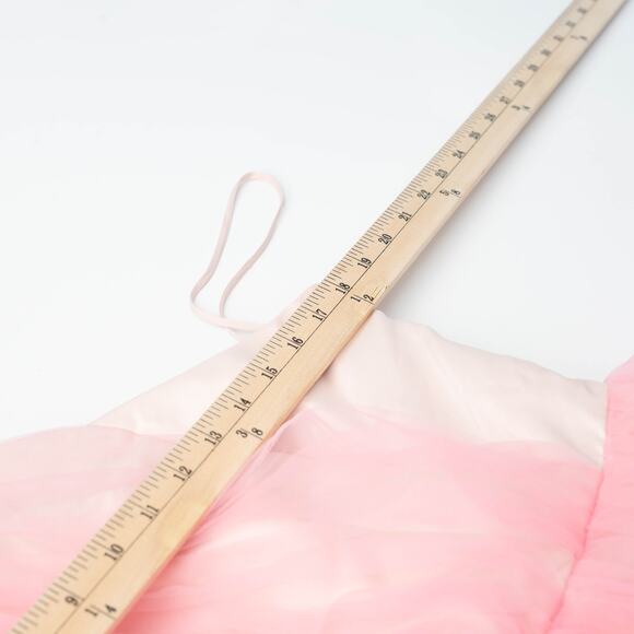 Badgley Mischka Pink One Shoulder Tulle Gown - Picture 7 of 10